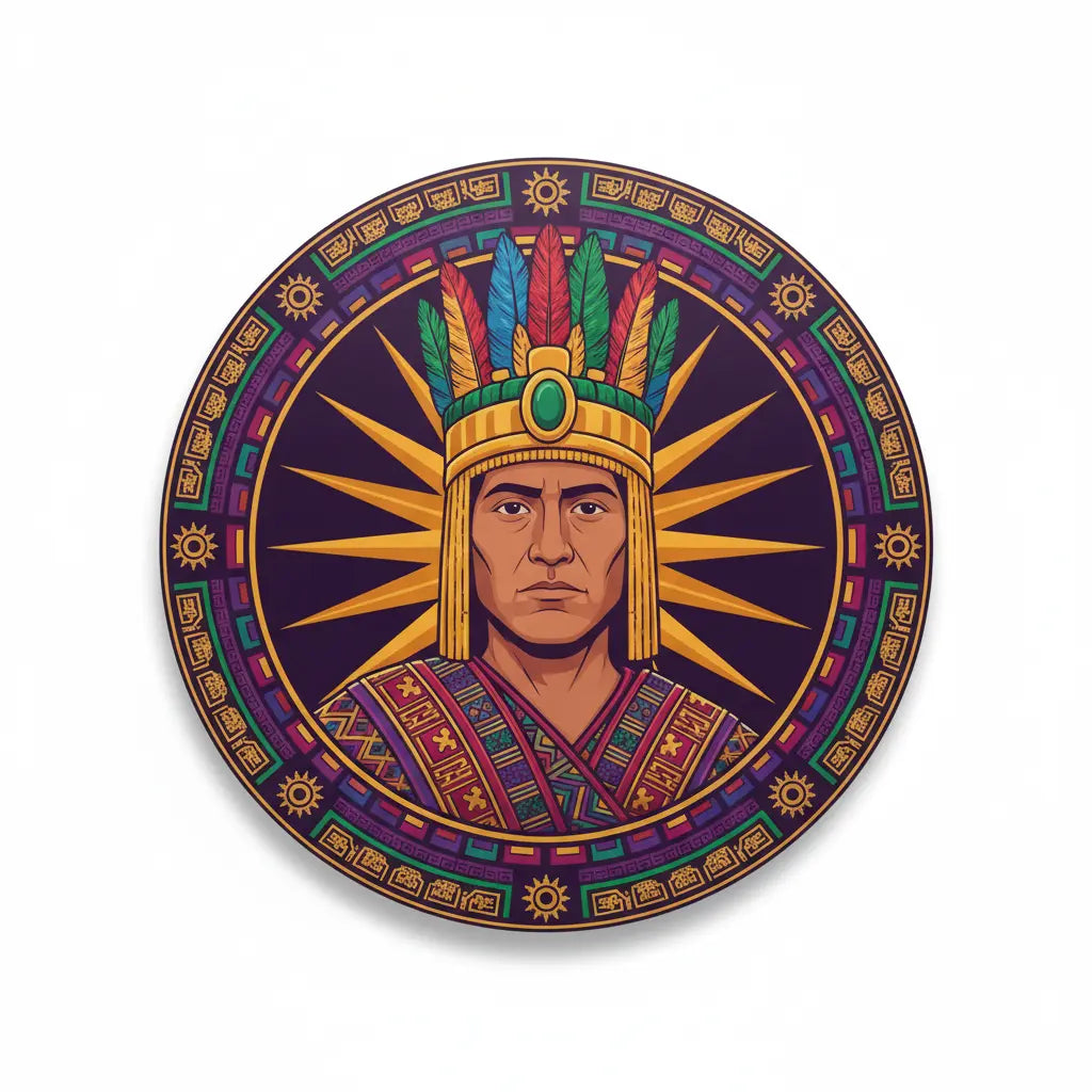 Atahualpa Inca Empire Emperor Pinback 2.25-inch
