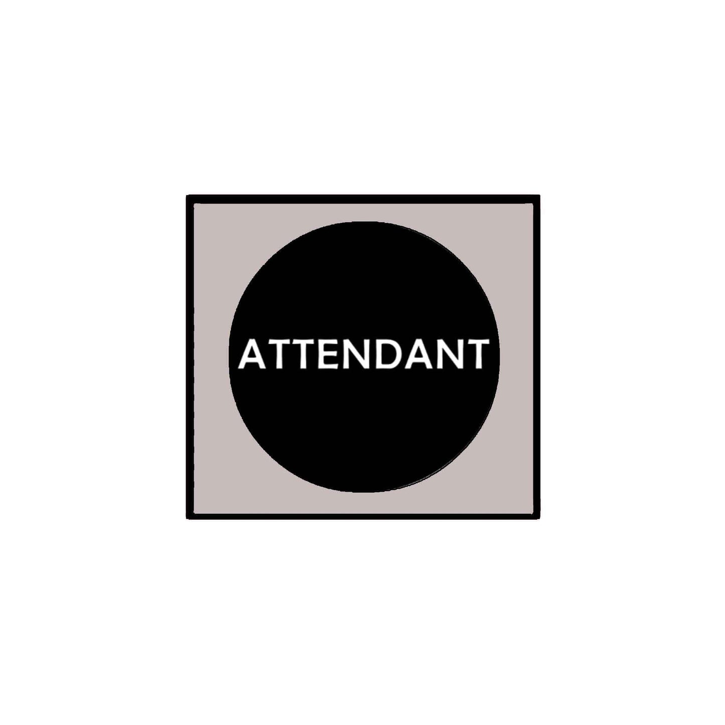 Attendant Wedding Concert Event 12 Pcs Pinback 1.25"