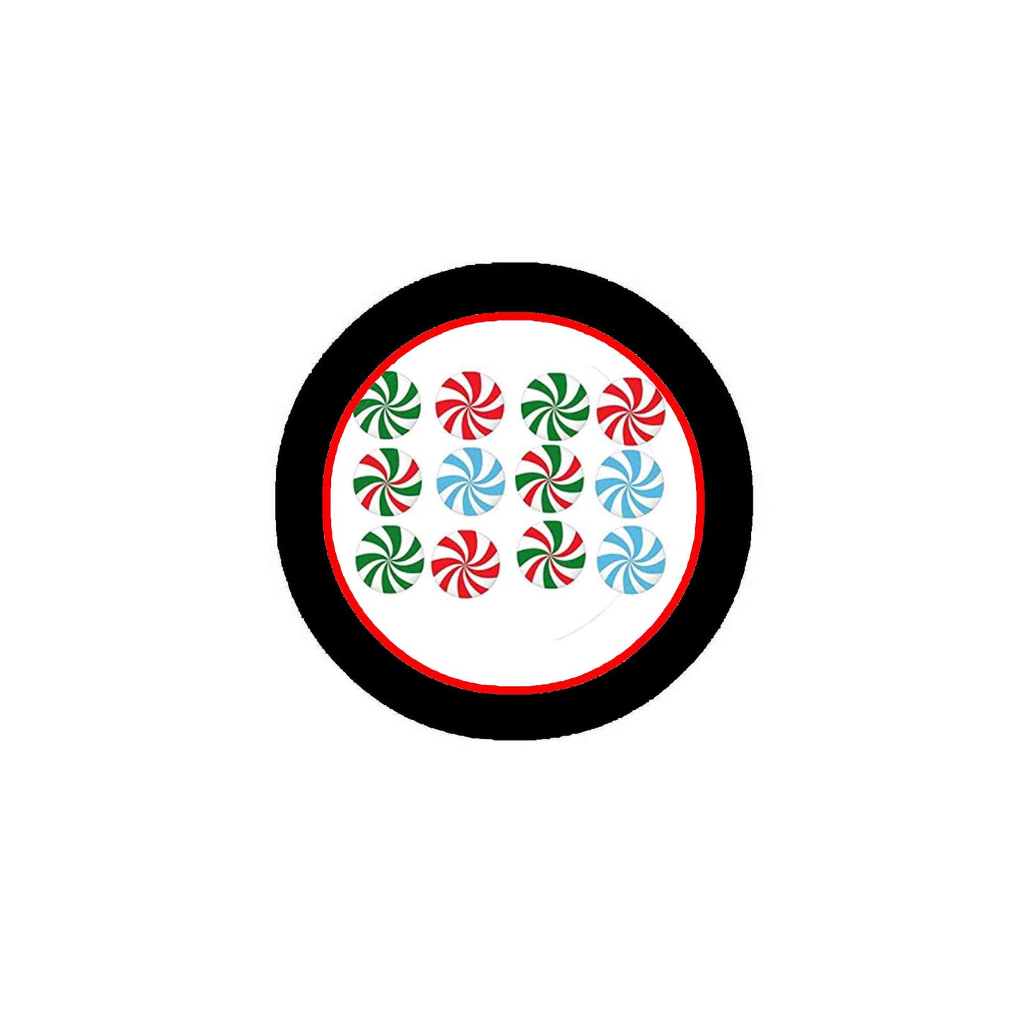 10 Pcs Peppermints Pinback Button Badge Brooch 1.25" Xmas 2018