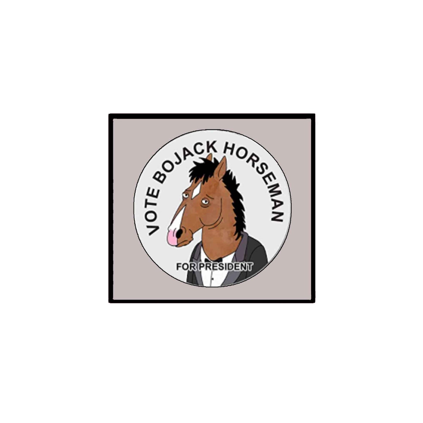 Vote Bojack Horseman for President 2.25-inch Pinback FUNNY HUMOR Default Title
