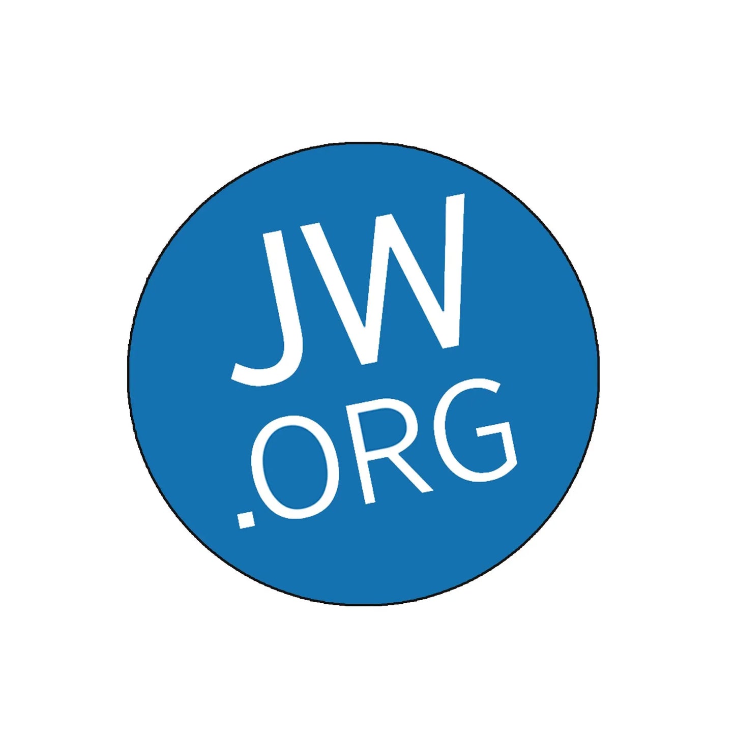 Blue badge reel face with white “JW ORG” logo
