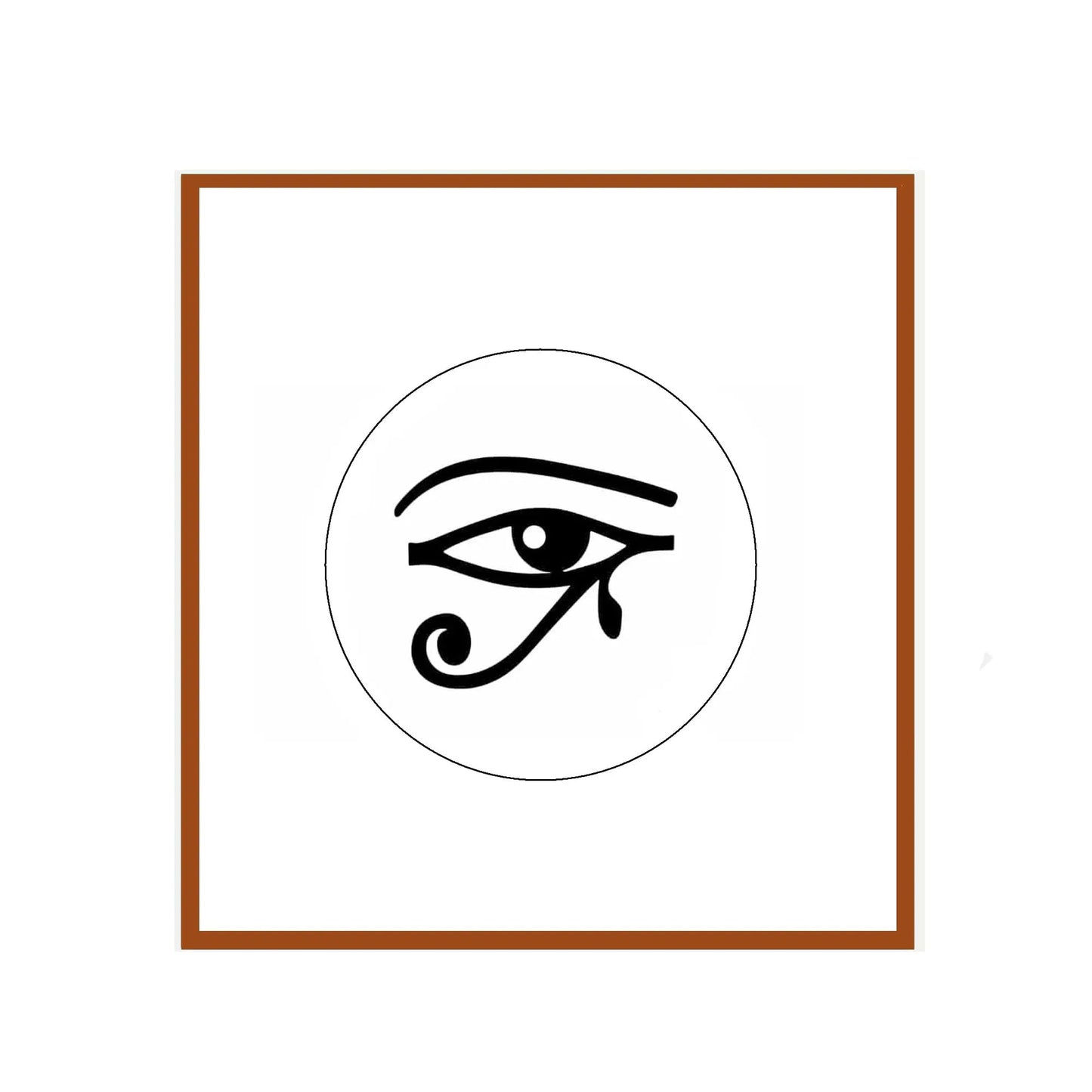 Eye of Ra retractable reel face: square card with circular black eye symbol