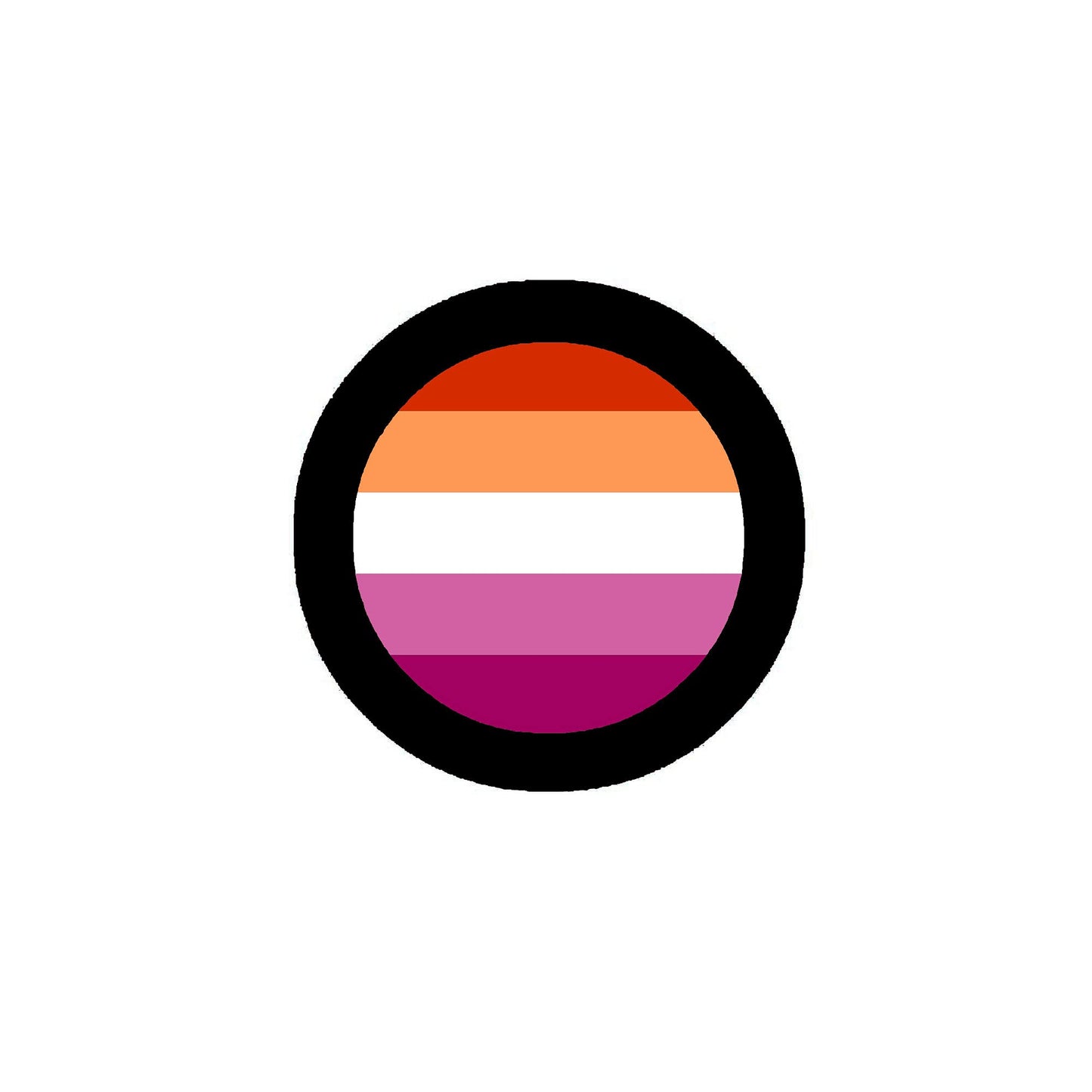 Community Lesbian Pride Flag Pinback 2.25-inch Default Title