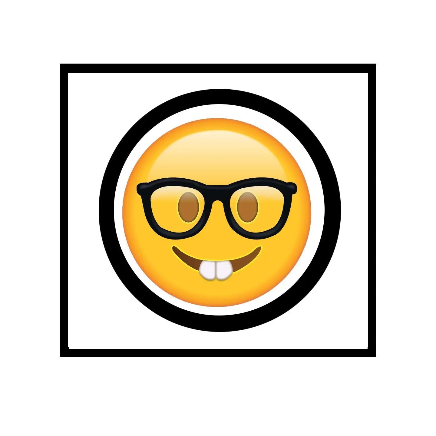 Emoji Nerd 1.25-inch Pinback Button Badge Pin Default Title