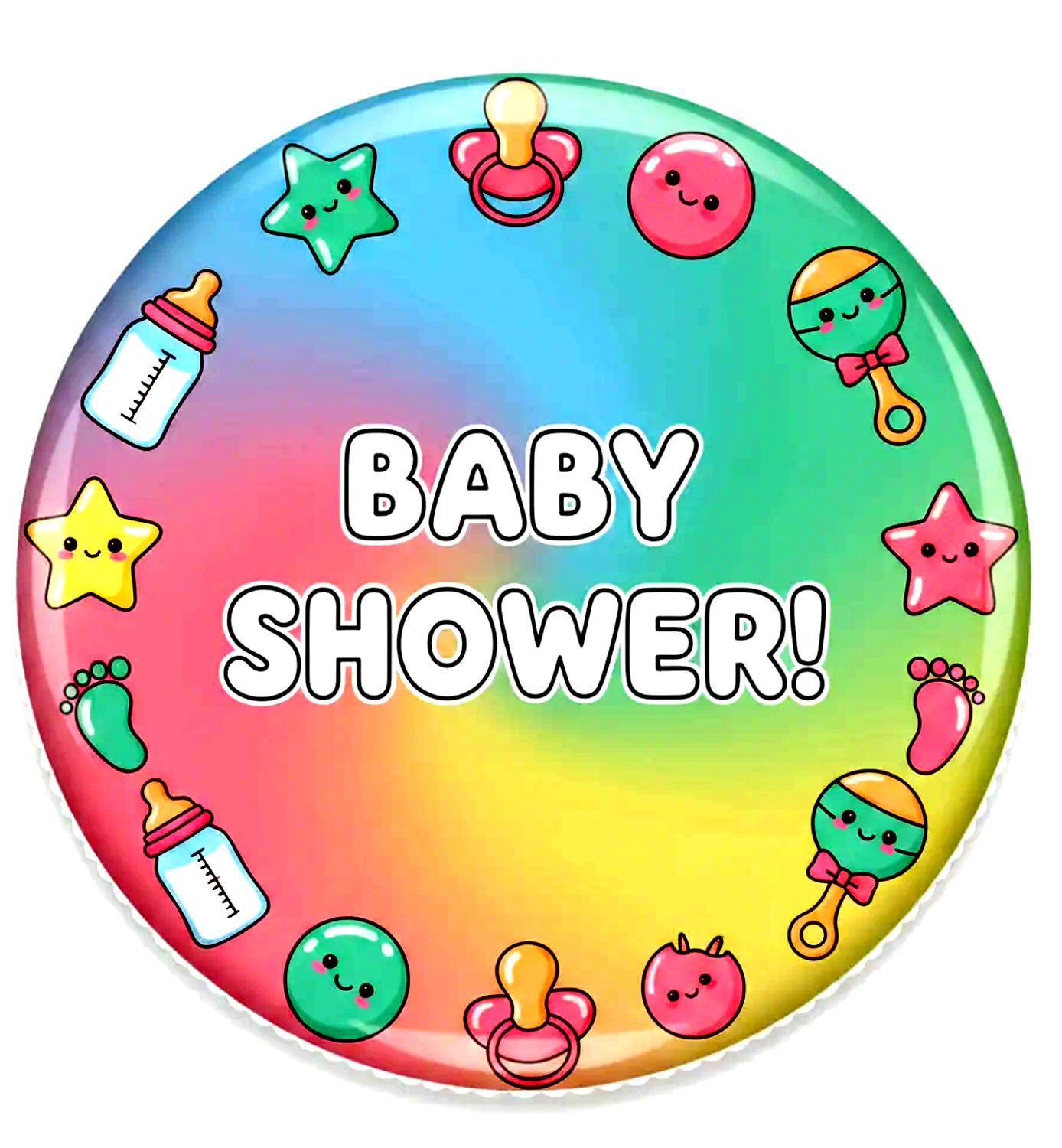 My Baby Shower Pinback 2.25-inch