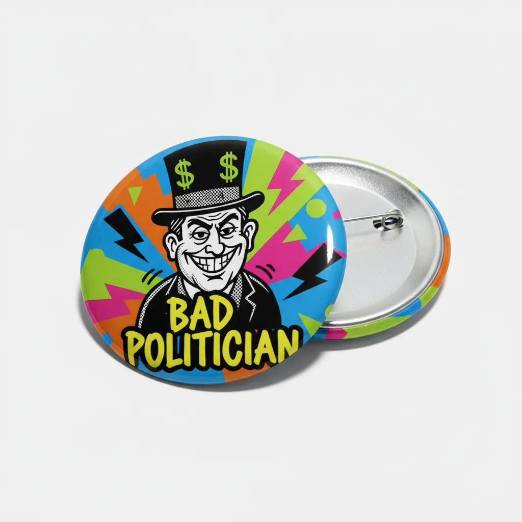 Bad Politician Pinback 2.25-inch