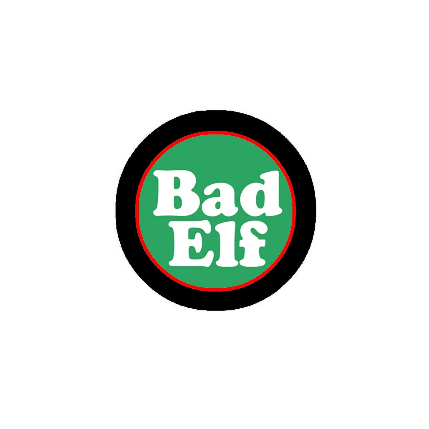 Bad Elf Pinback 2.25" Christmas Santa Helper