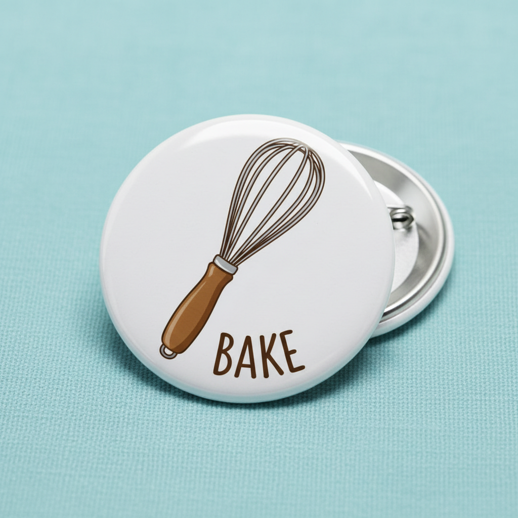 Baking Whisks Pinback 2.25-inch