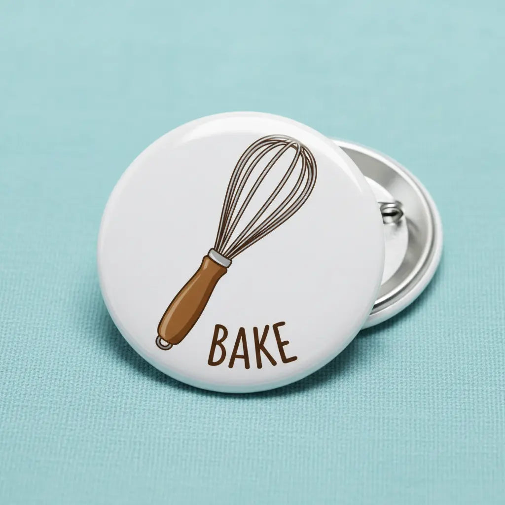 Baking Whisks Pinback 2.25-inch
