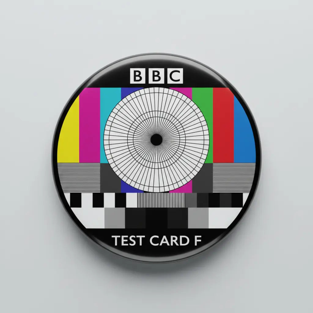 BBC Test Cards 2 Pinback 2.25-inch