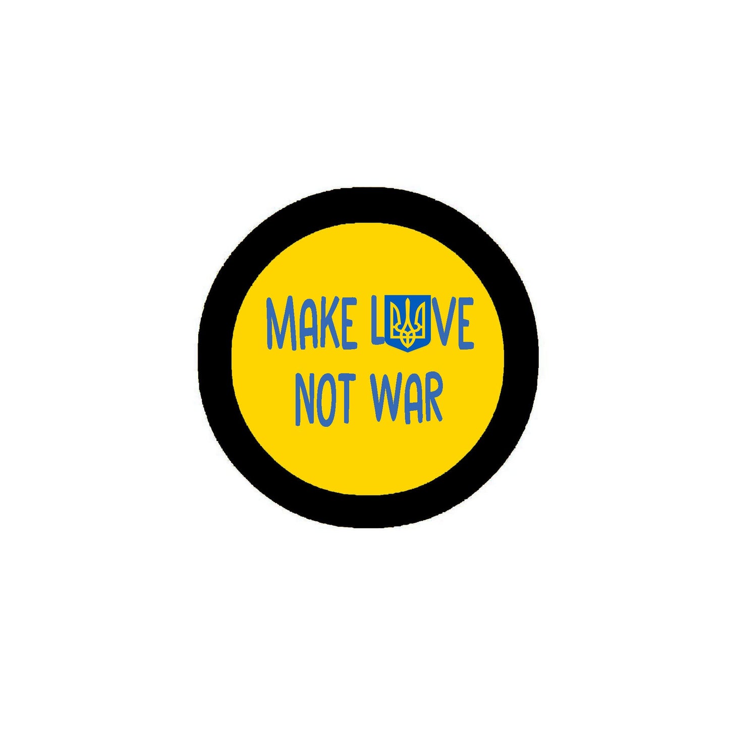 Make Love not War Ukraine 2.25-inch Pinback Default Title