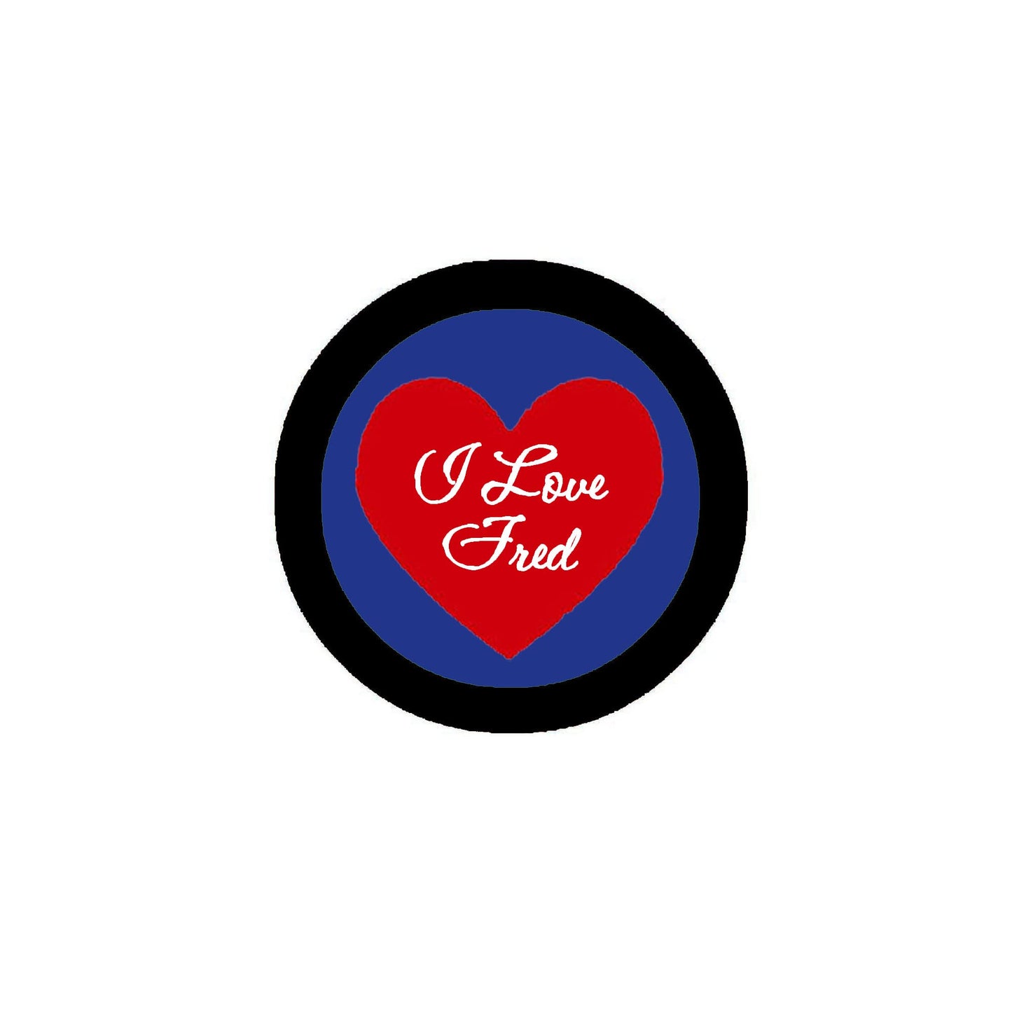 I Love Fred 2.25-inch Pinback Default Title