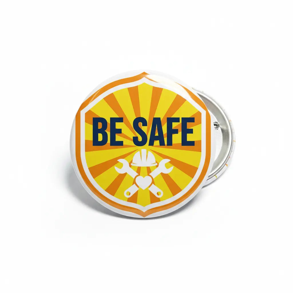 Be Safe Pinback 2.25-inch