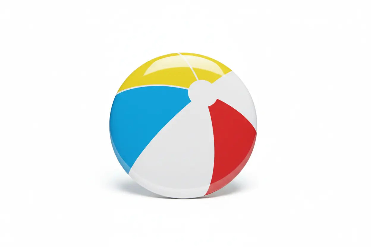 Beach Ball Pinback 2.25-inch