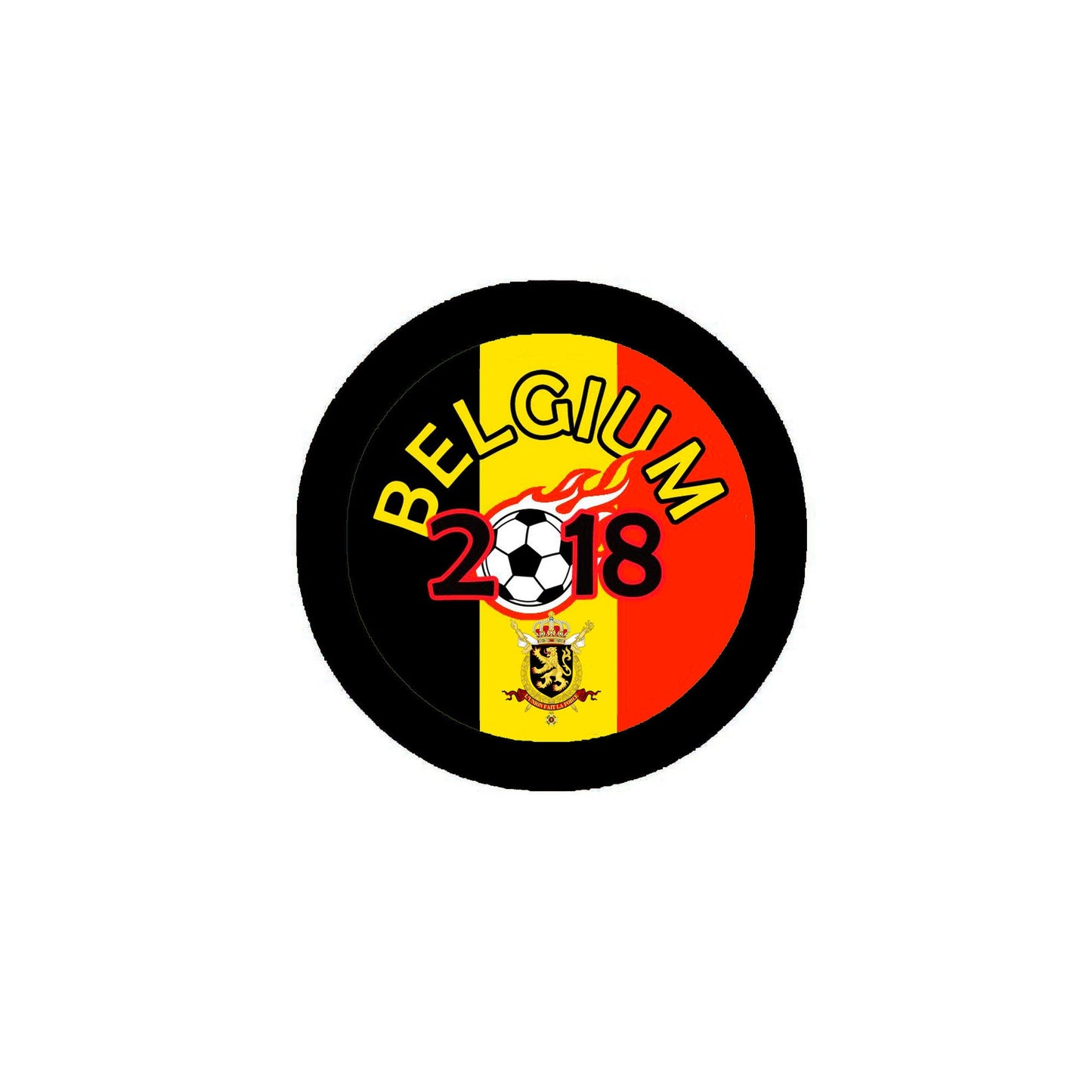 Belgium Football Soccer Pinback 2.25" 2018