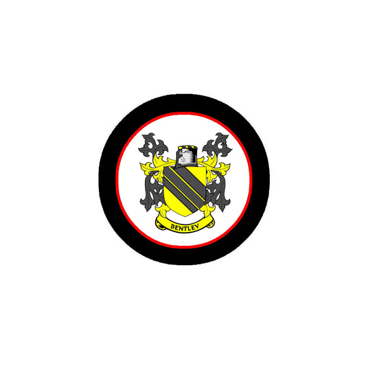 Bentley Family Crest 3" Coat of Arms Pinback