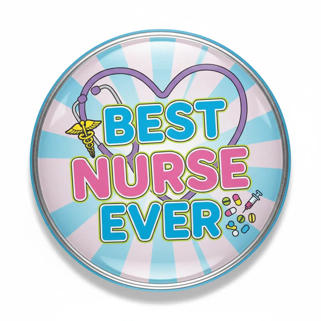 Best Nurse Ever Pinback 2.25-inch