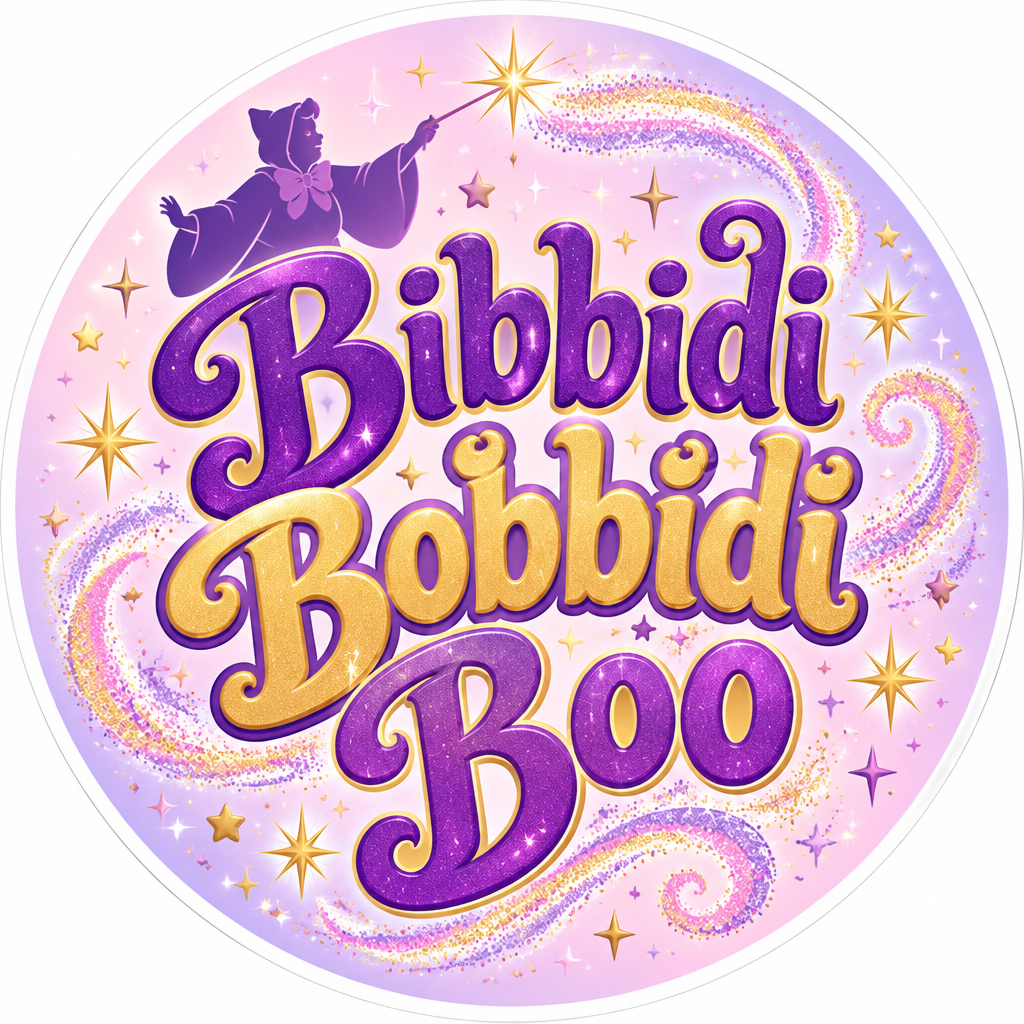 Fairy Godmother Bibbidi Bobbidi Boo Pin Button 2.25-inch