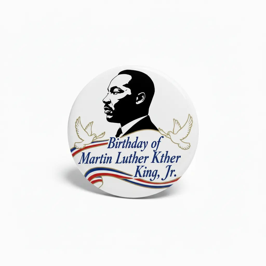Birthday of Martin Luther King Jr. Pinback 2.25-inch
