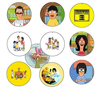 Juego de 8 prendedores de Rosella Bob's Burgers de 1,25"
