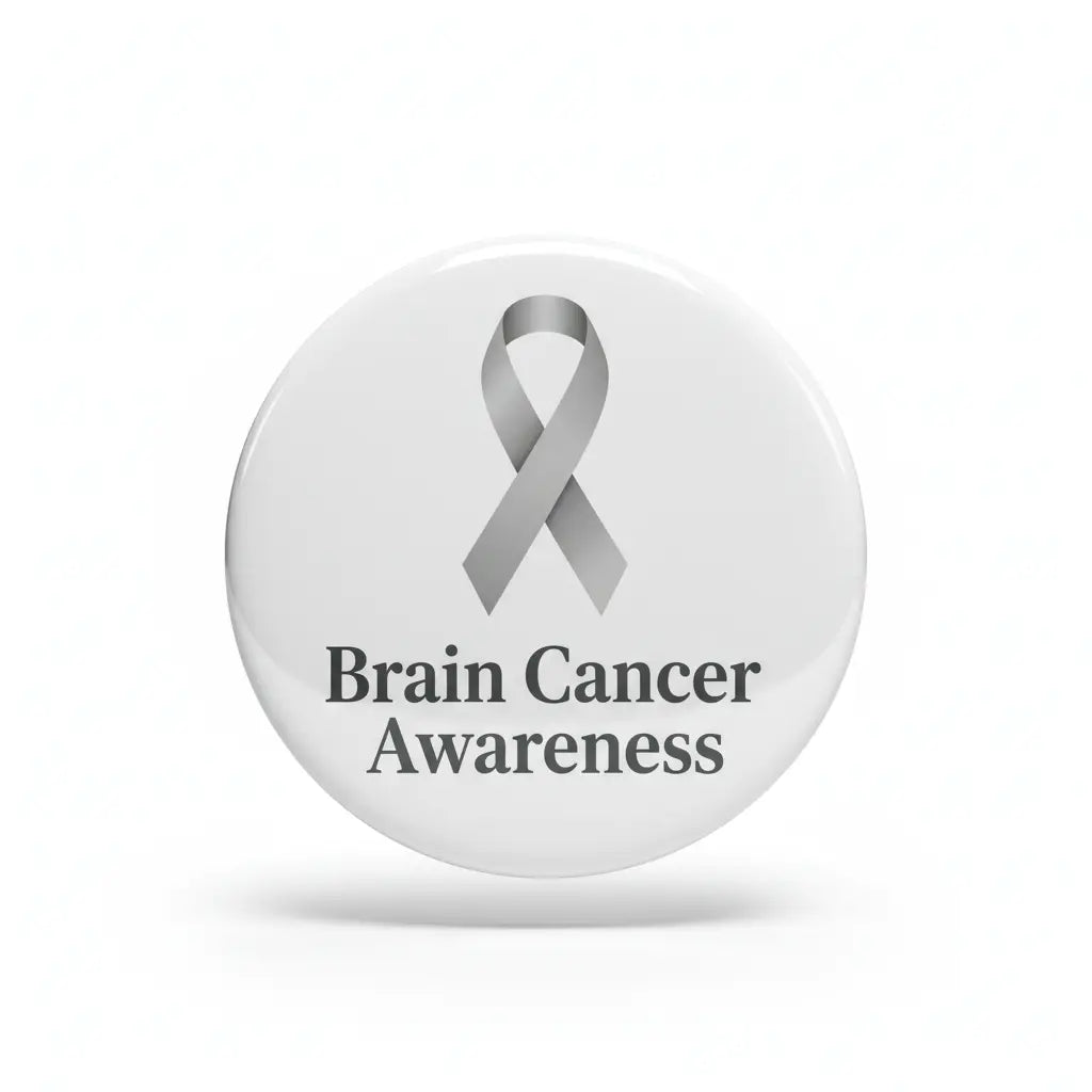 Brain Cancer Awareness Pinback 2.25-inch