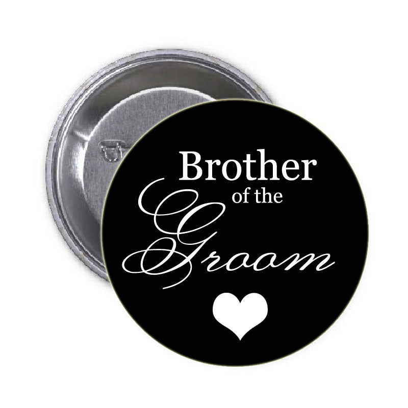 Brother of the Groom Pinback 1.25-inch