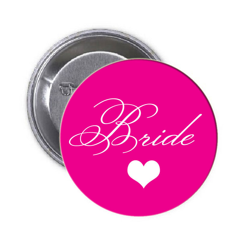 Pinback de la mariée 1,25"