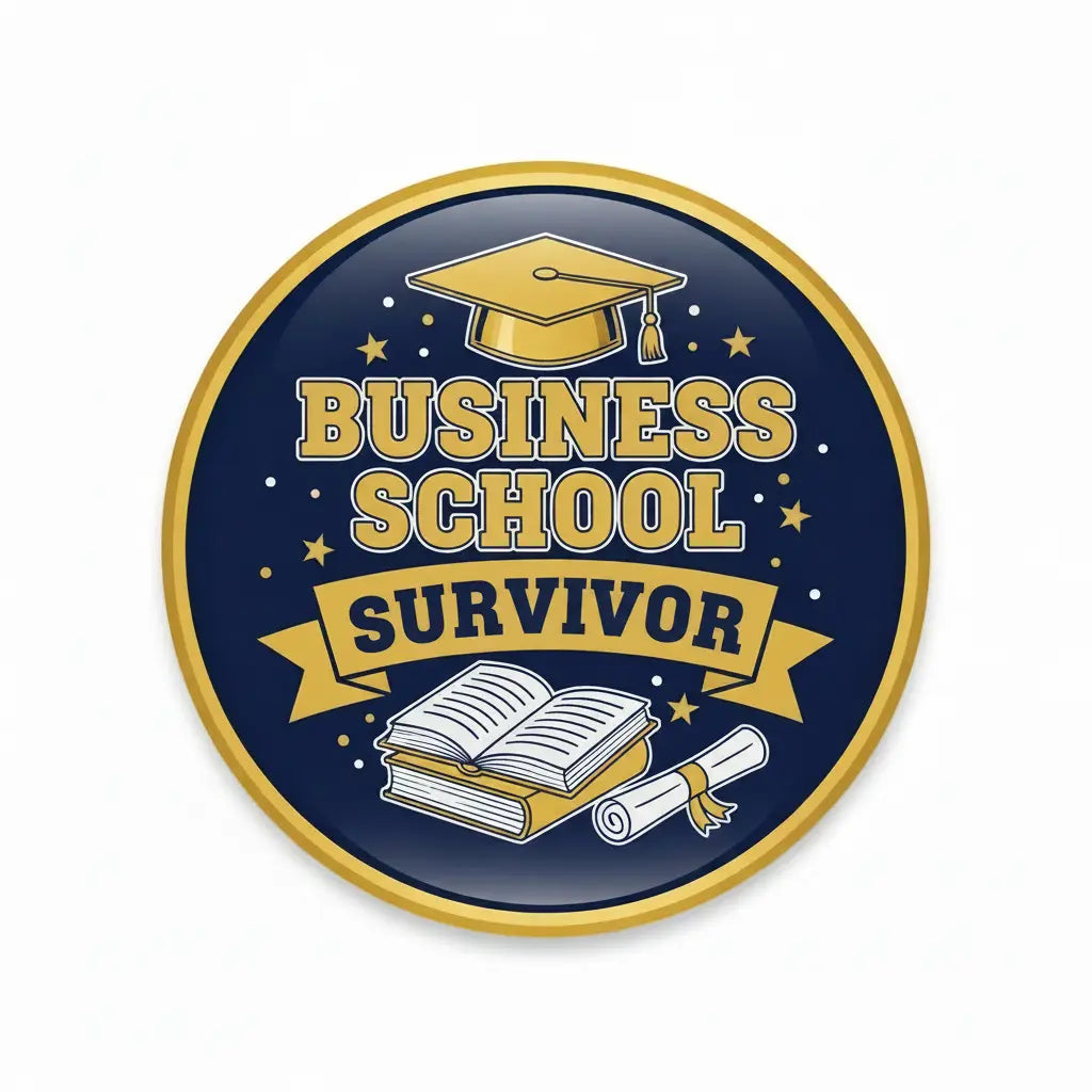 Business School Survivor Pinback 2.25-inch
