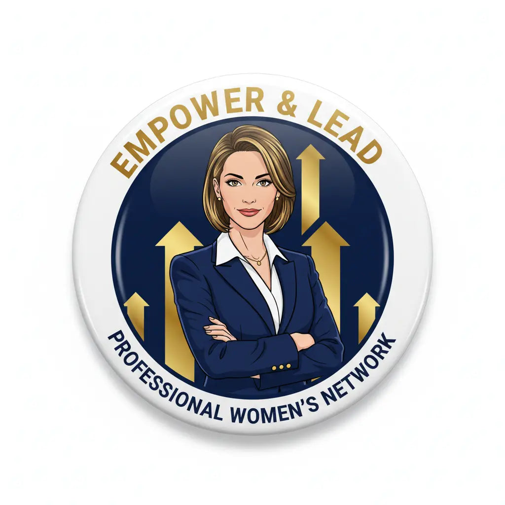 Businesswoman Pinback 2.25-inch