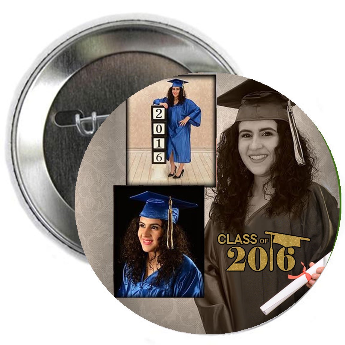 12 Pcs. Custom Personalized Pinback Button 2.25" ~ Send us your picture, text or logo