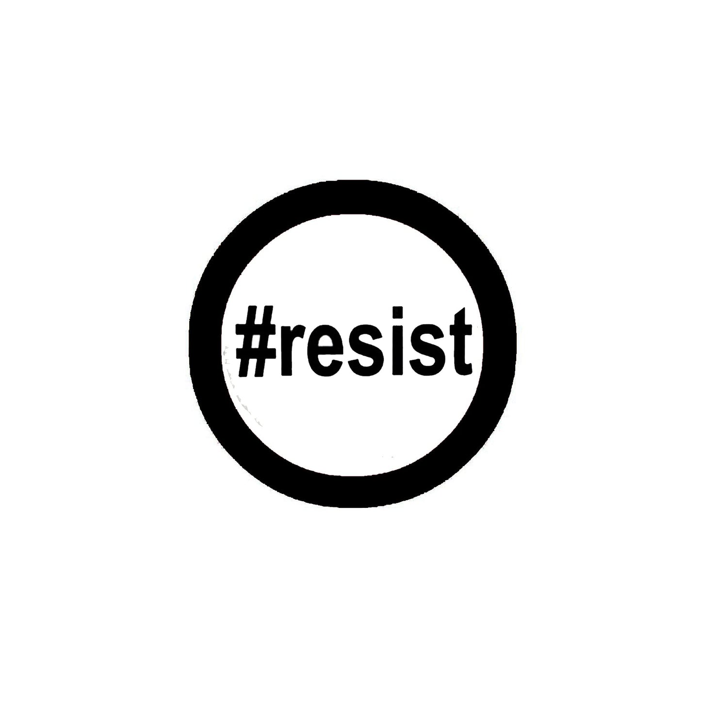 Hashtag Resist BW 2.25-inch Pinback Badge Default Title