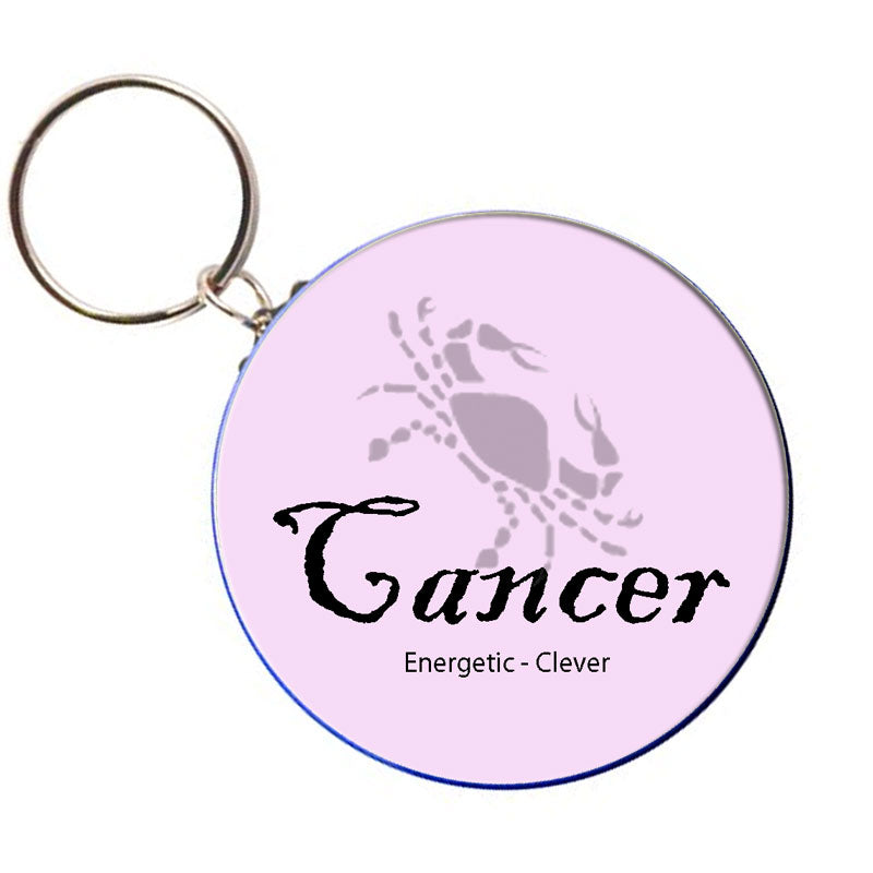 Zodiac Cancer Bottle Opener keychain 2.25"