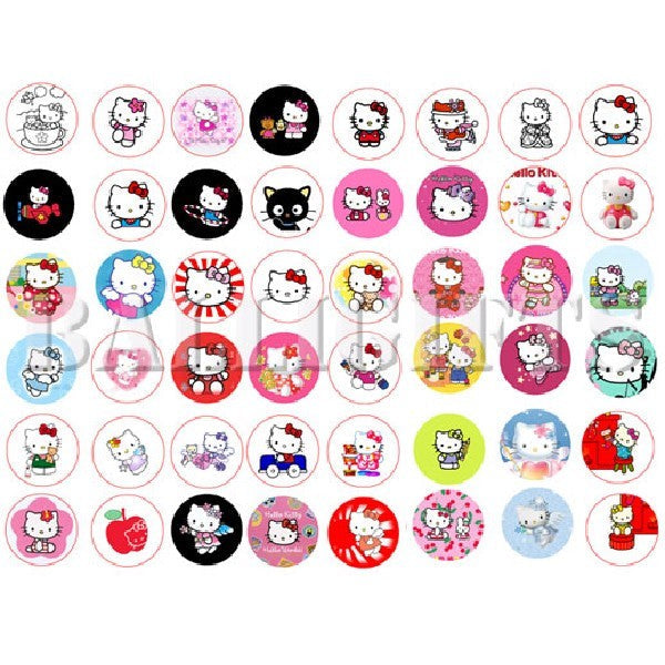 48 Pc Cute Cats Pinback 1.25" Collection Party Favor