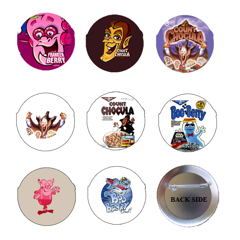 Cereal Monster Chocula Pinbacks 8 Pcs