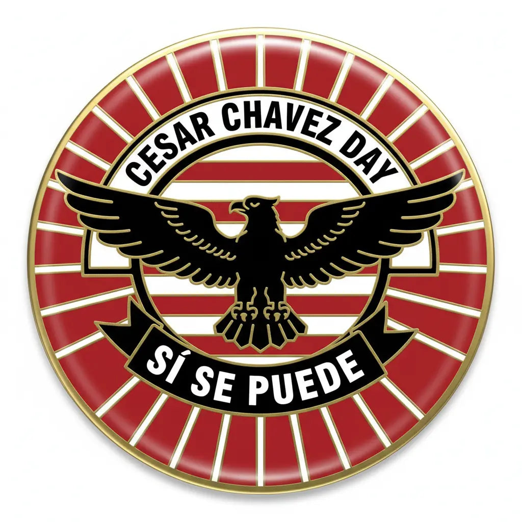 Cesar Chavez Day Pinback 2.25-inch