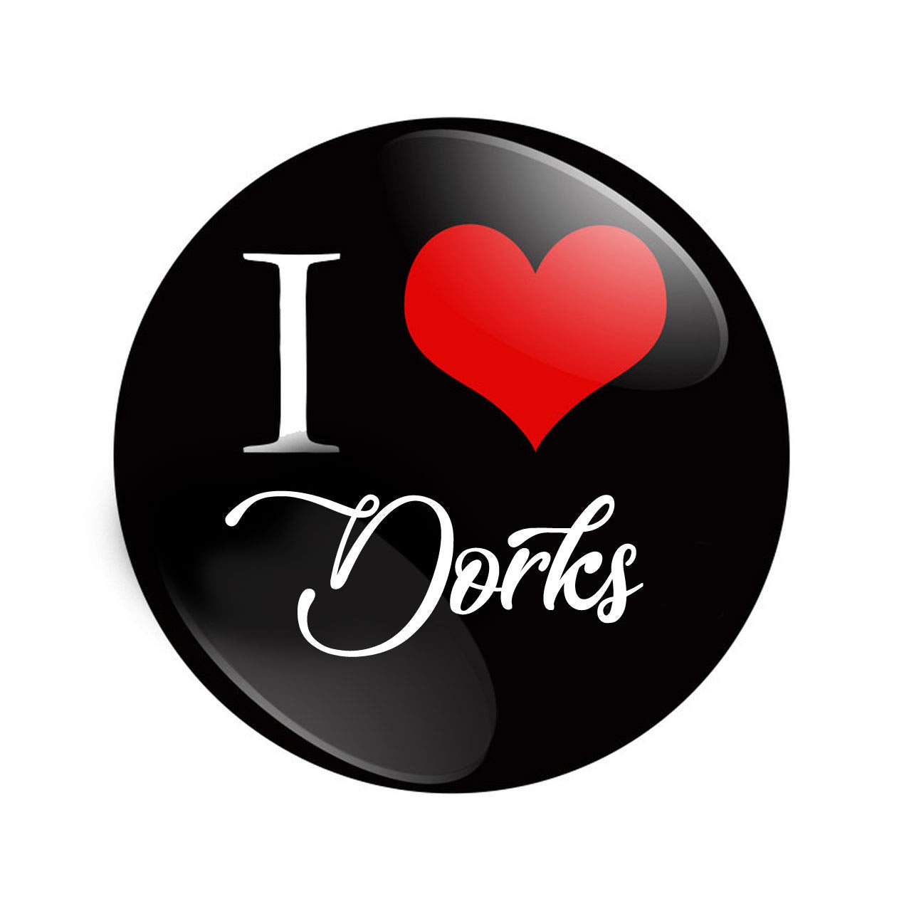 I Love Dorks 1.25-inch Pinback Button Default Title