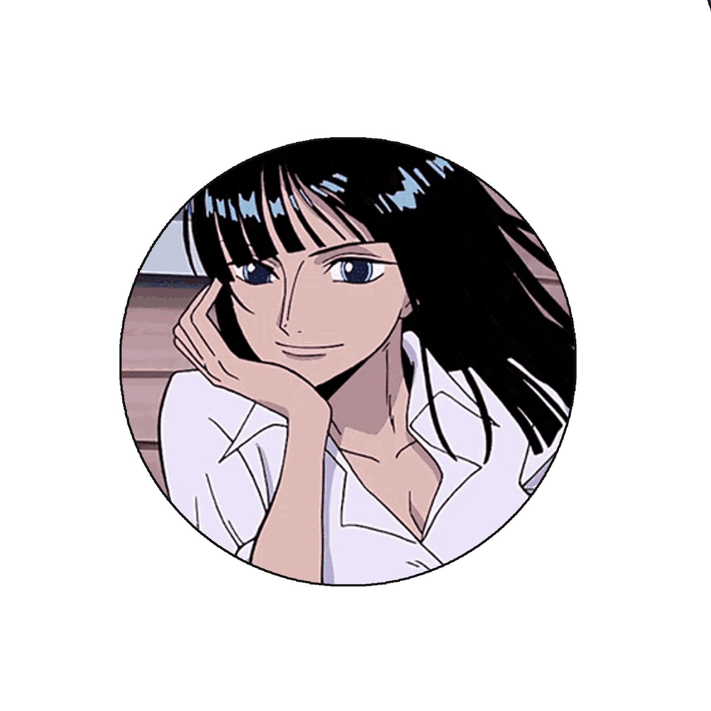 Nico Robin Badge Reels Cute Felt Retractable Badge Reels 1.45-inch Default Title