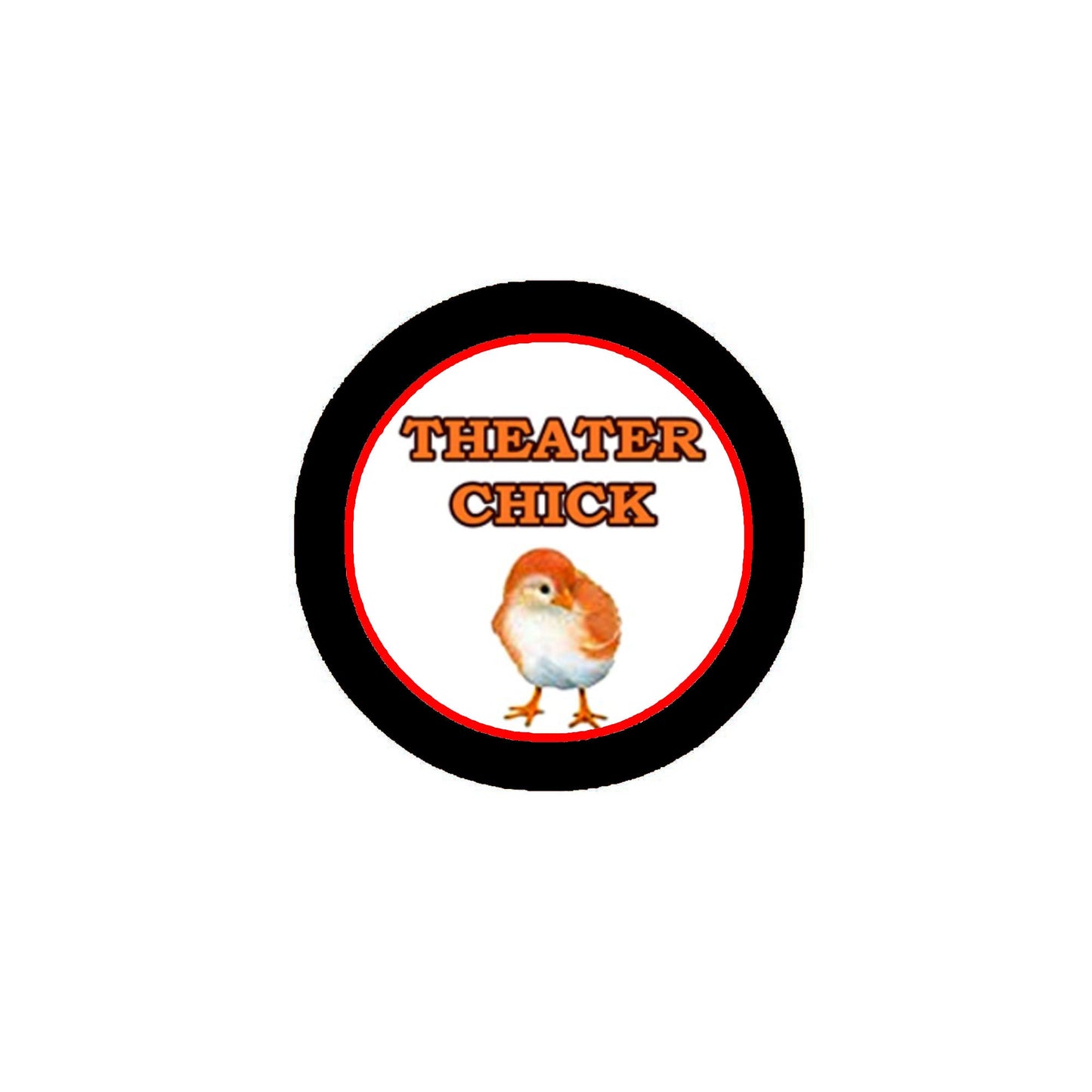 Pin de pollito de teatro de 1,25"