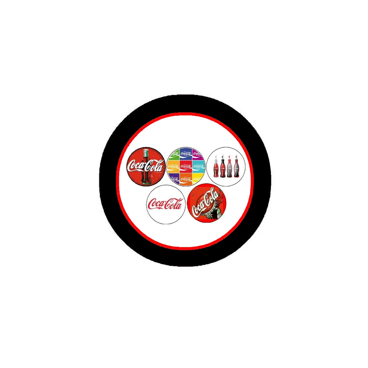 12 Pcs Soda Collection Set Magnets 1.25"