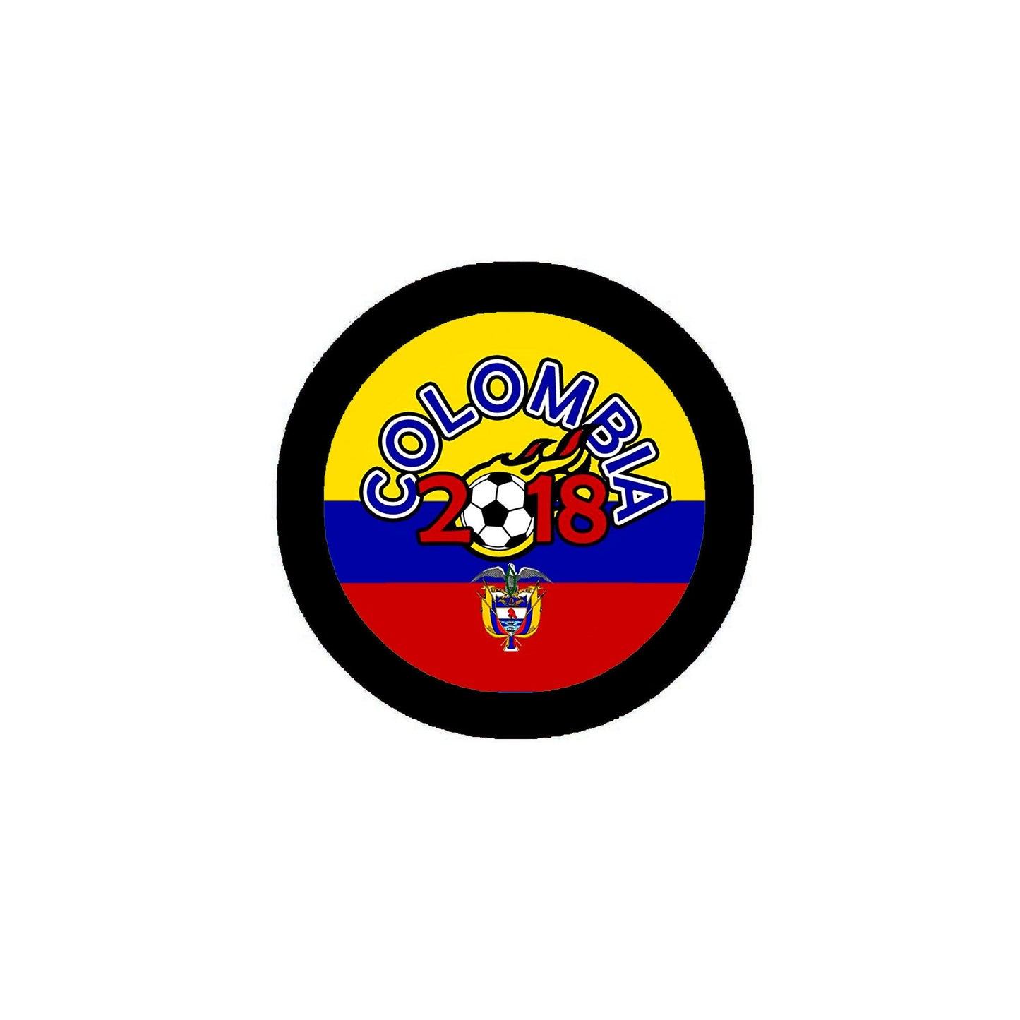 Colombia Football Soccer Pinback 2.25" 2018