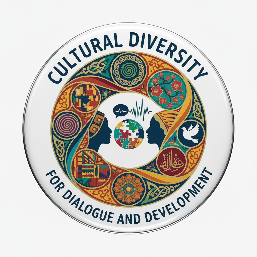 Cultural Diversity for Dialogue and Development Pinback 2.25-inch