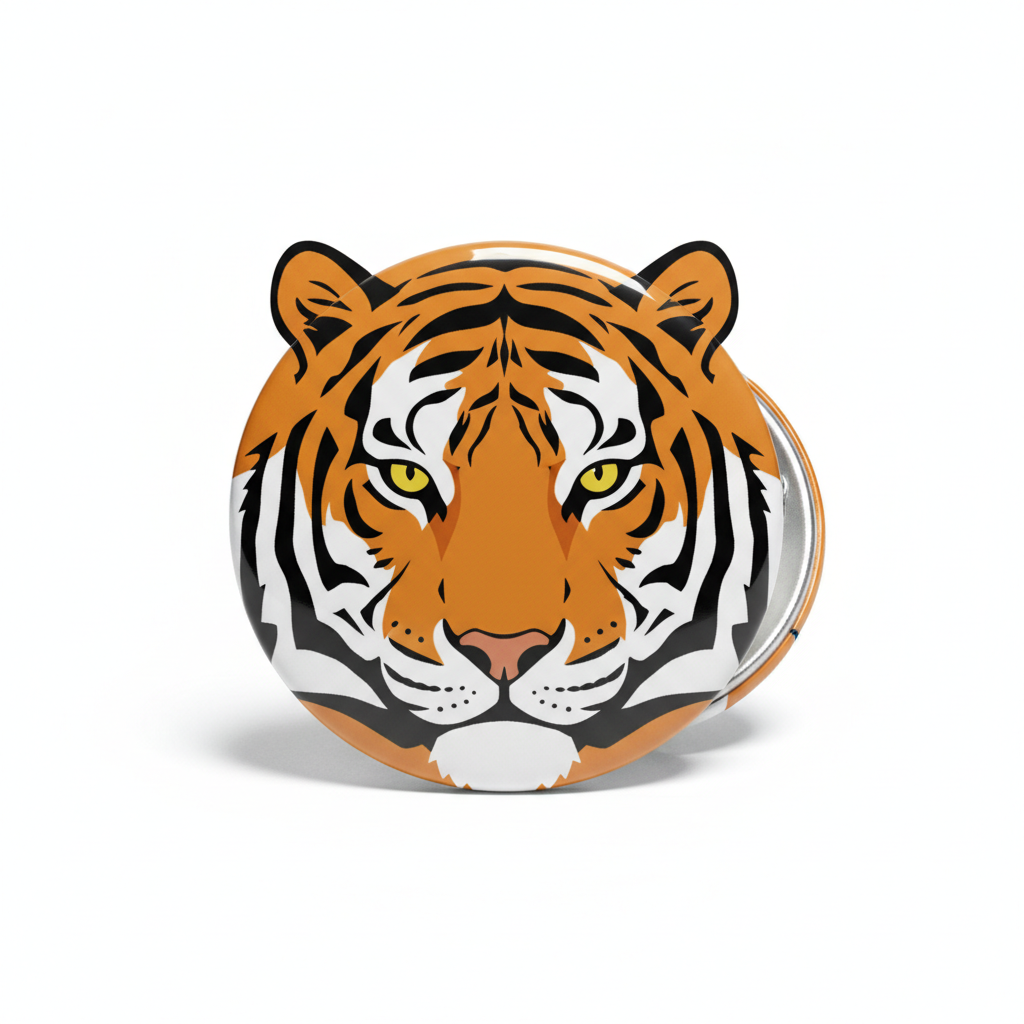 Custom Tiger Pinback 2.25-inch