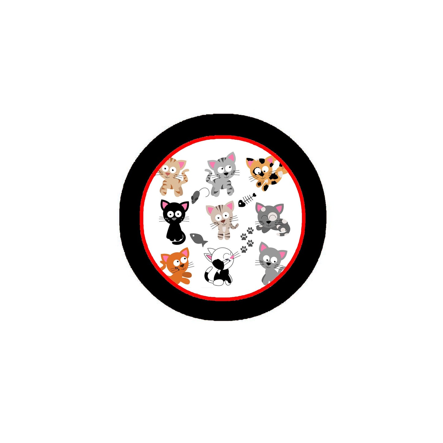 1 broche de chats mignons 2,25"