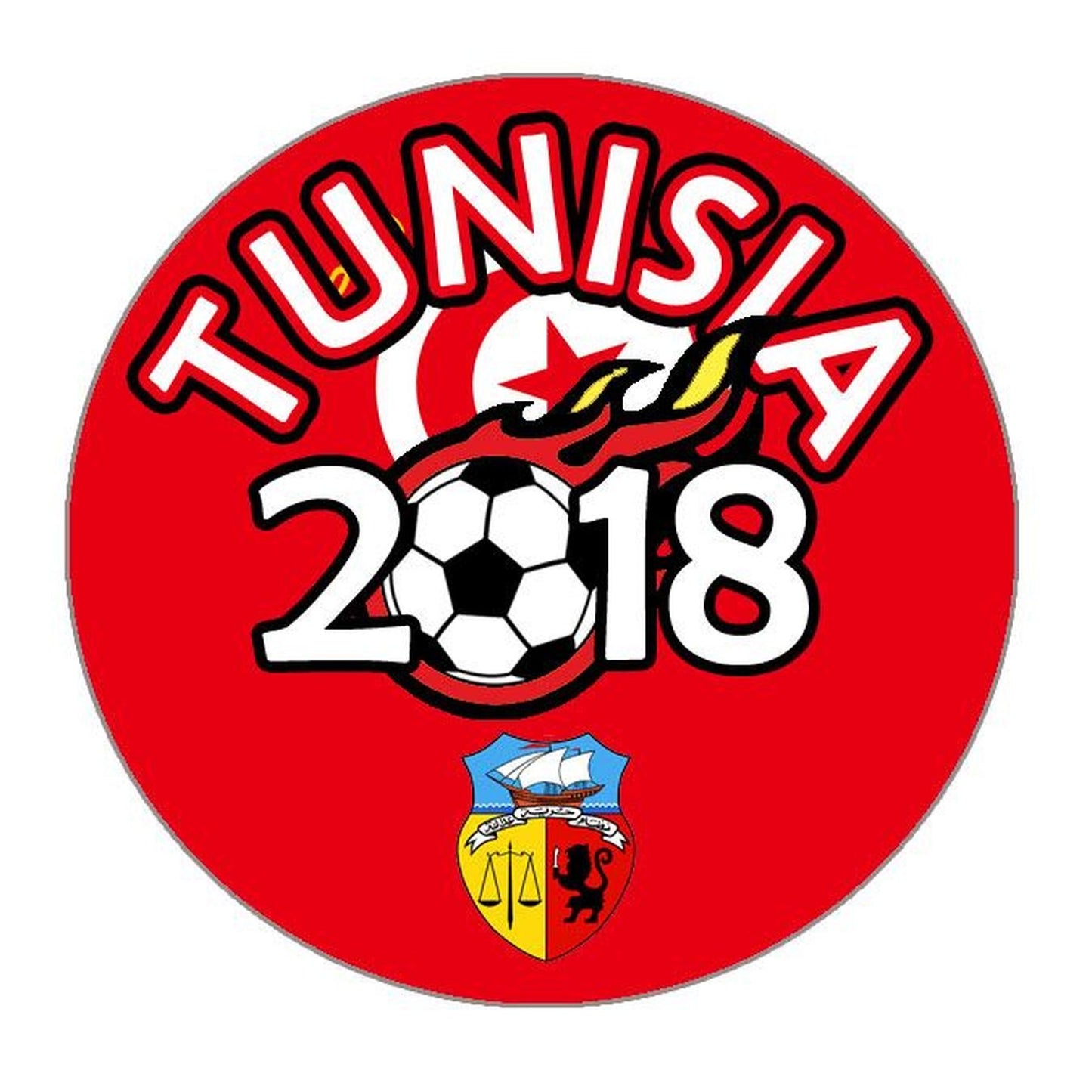 Tunisia World Cup Football Soccer Pinback Button Pin Badge Fridge Magnet