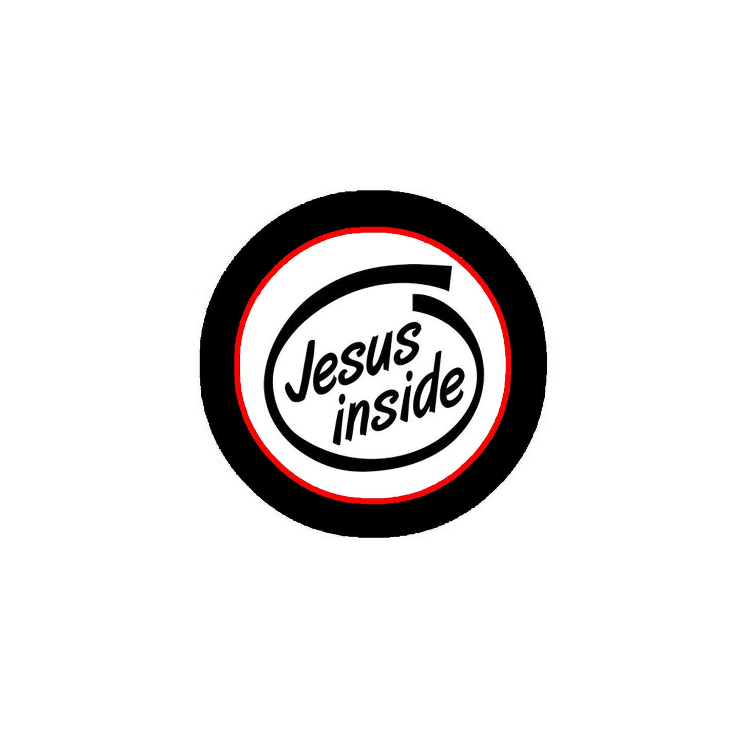 10 Pcs Jesus Inside Badges Pinback 1.25" for Jackets, Backpacks, etc.