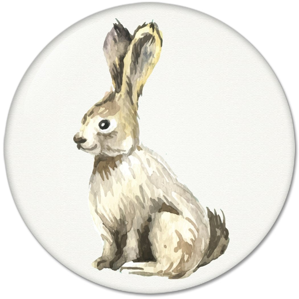 Watercolor Wild Animals Rabbit : Pinback Buttons 1.25 Inch (32mm)