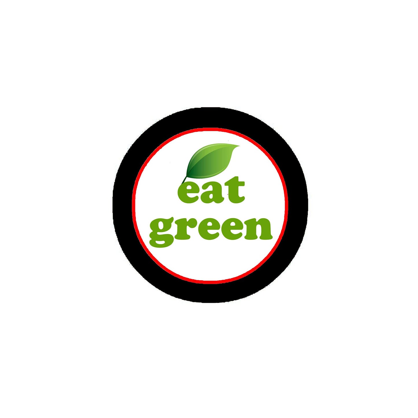 Eat Green 2.25" Pinback or Jackets, Backpacks, etc. Save Trees