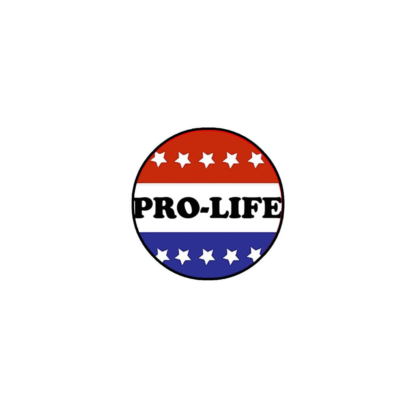 12 Pcs. Pro Life Stars Stripes Pinback Button 2.25" Pinback Button Pin for Jackets, hats,