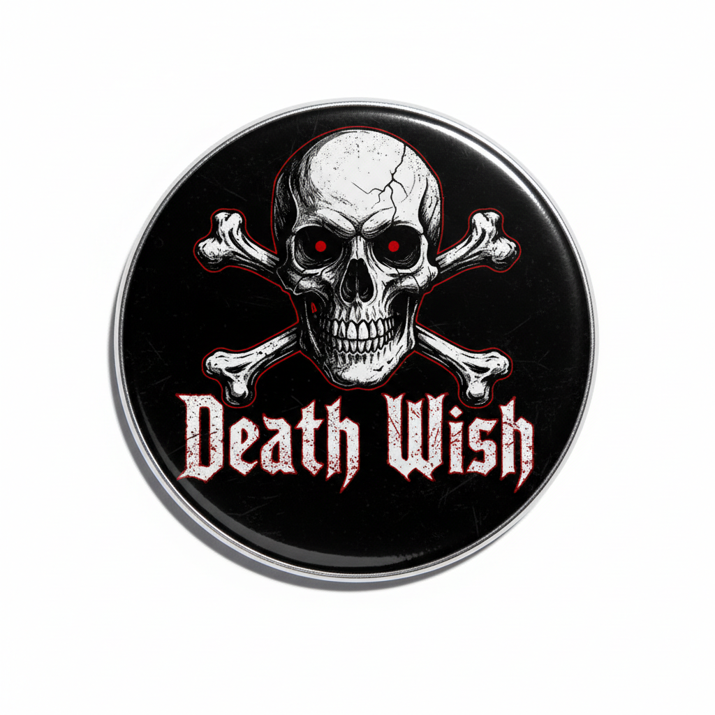 Death Wish Pinback 2.25-inch