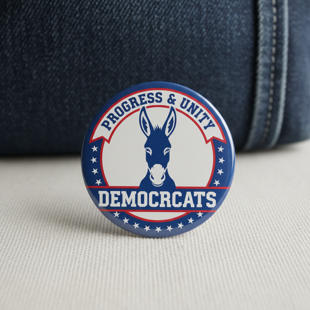 Democratic Democract Party Reels Felt Retractable Reels 1.45-inch